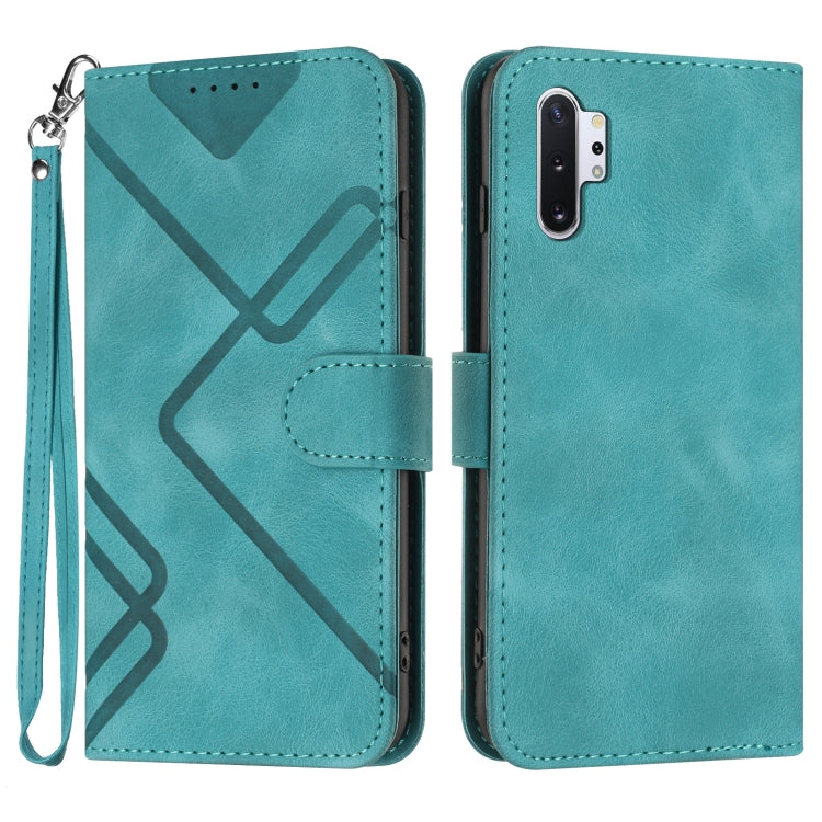 Line Pattern Skin Feel Leather Phone Case, For Samsung Galaxy A20s, For Samsung Galaxy Note10+, For Samsung Galaxy A20e / A10e, For Samsung Galaxy A70, For Samsung Galaxy A40, For Samsung Galaxy A10 / M10, For Samsung Galaxy A20 / A30                  ...