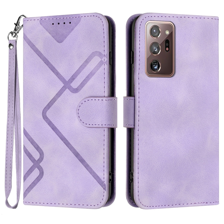 Line Pattern Skin Feel Leather Phone Case, For Samsung Galaxy A12, For Samsung Galaxy Note20 Ultra, For Samsung Galaxy Note20, For Samsung Galaxy A01 / M01, For Samsung Galaxy A21s, For Samsung Galaxy A51 5G, For Samsung Galaxy A71 5G                  ...