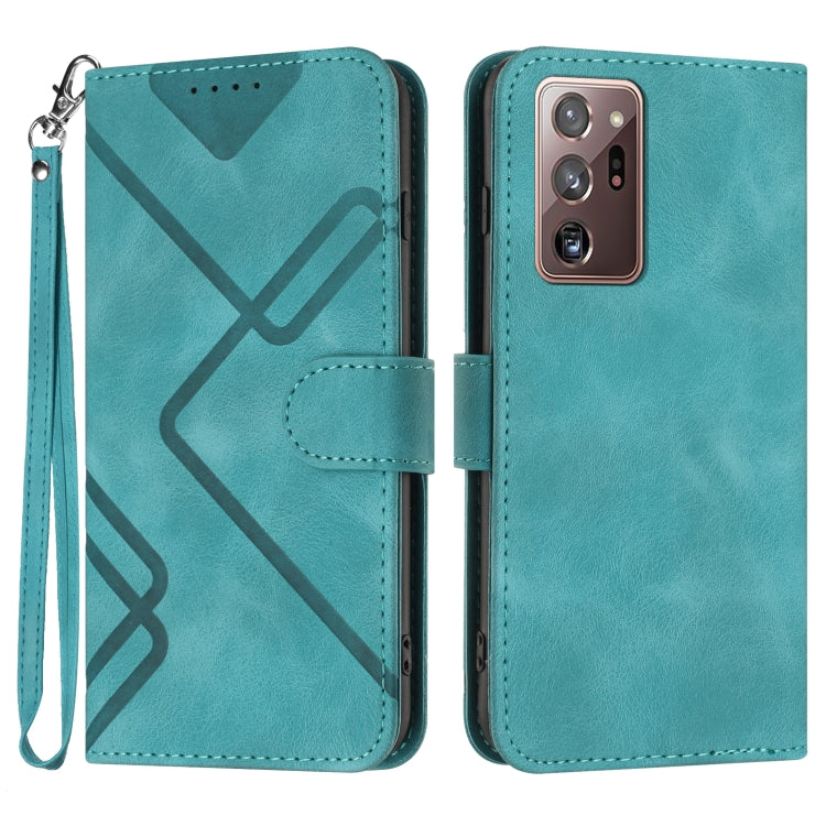 Line Pattern Skin Feel Leather Phone Case, For Samsung Galaxy A12, For Samsung Galaxy Note20 Ultra, For Samsung Galaxy Note20, For Samsung Galaxy A01 / M01, For Samsung Galaxy A21s, For Samsung Galaxy A51 5G, For Samsung Galaxy A71 5G                  ...