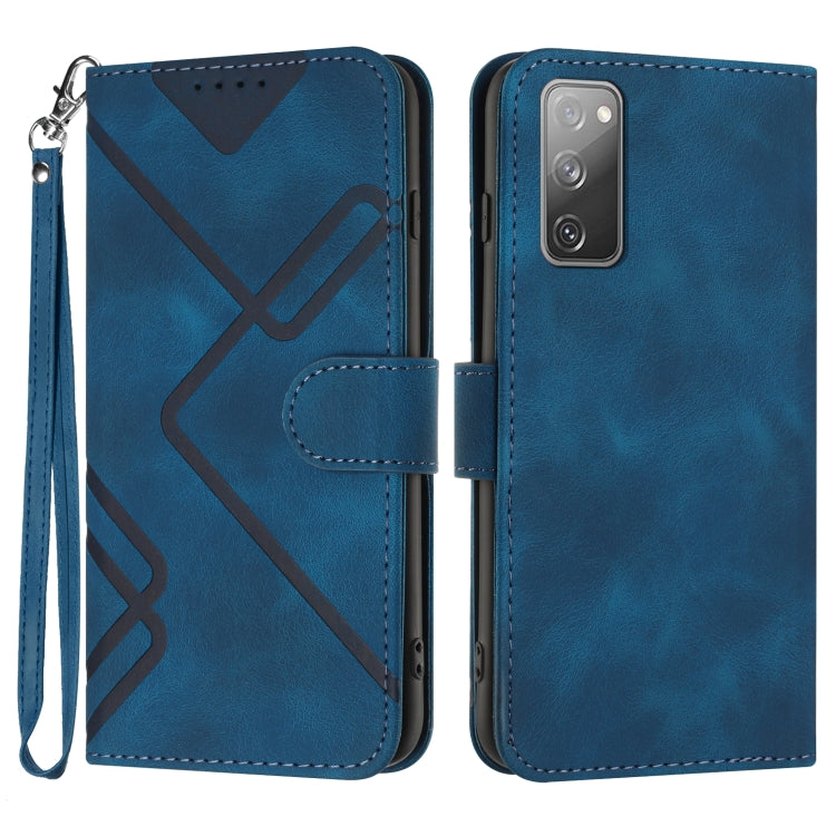Line Pattern Skin Feel Leather Phone Case, For Samsung Galaxy S23+ 5G, For Samsung Galaxy S23 5G, For Samsung Galaxy A14 5G, For Samsung Galaxy M13 India / F13, For Samsung Galaxy S20 FE, For Samsung Galaxy Xcover6 Pro, For Samsung Galaxy M53 5G       ...