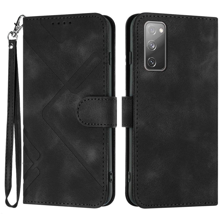 Line Pattern Skin Feel Leather Phone Case, For Samsung Galaxy S23+ 5G, For Samsung Galaxy S23 5G, For Samsung Galaxy A14 5G, For Samsung Galaxy M13 India / F13, For Samsung Galaxy S20 FE, For Samsung Galaxy Xcover6 Pro, For Samsung Galaxy M53 5G       ...