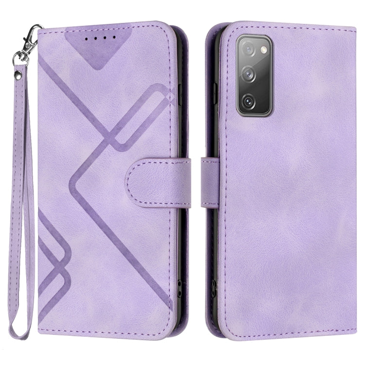 Line Pattern Skin Feel Leather Phone Case, For Samsung Galaxy S23+ 5G, For Samsung Galaxy S23 5G, For Samsung Galaxy A14 5G, For Samsung Galaxy M13 India / F13, For Samsung Galaxy S20 FE, For Samsung Galaxy Xcover6 Pro, For Samsung Galaxy M53 5G       ...