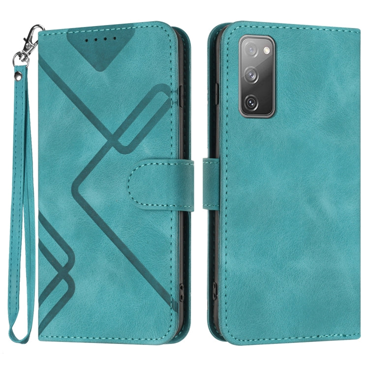 Line Pattern Skin Feel Leather Phone Case, For Samsung Galaxy S23+ 5G, For Samsung Galaxy S23 5G, For Samsung Galaxy A14 5G, For Samsung Galaxy M13 India / F13, For Samsung Galaxy S20 FE, For Samsung Galaxy Xcover6 Pro, For Samsung Galaxy M53 5G       ...