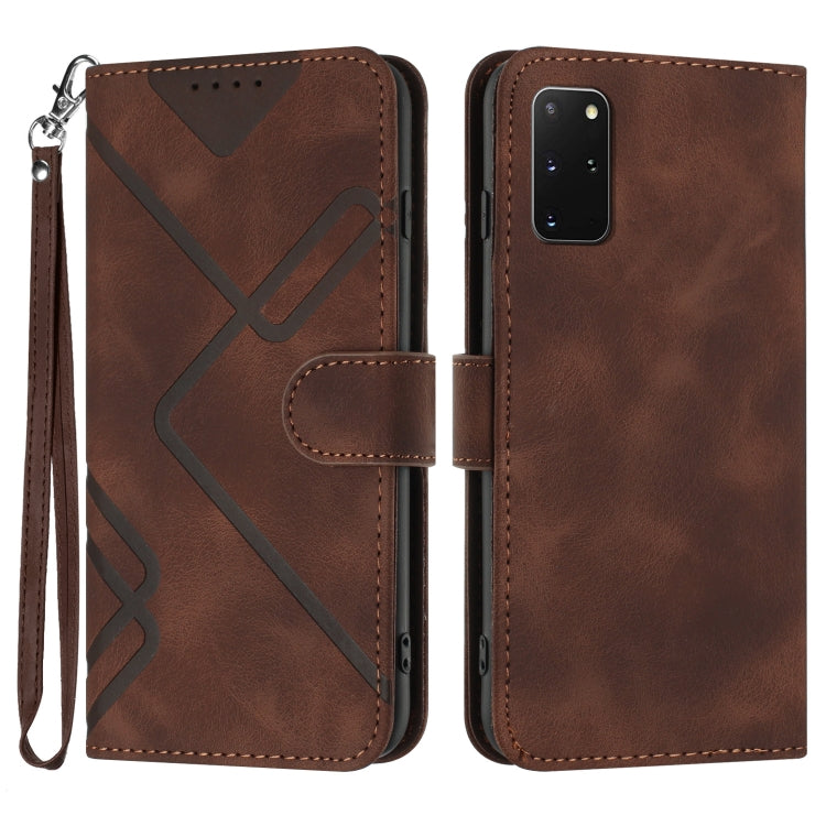 Line Pattern Skin Feel Leather Phone Case, For Samsung Galaxy A11 EU Version, For Samsung Galaxy S20, For Samsung Galaxy S20+, For Samsung Galaxy A21 EU Version, For Samsung Galaxy A71 4G, For Samsung Galaxy A51 4G, For Samsung Galaxy A50 / A50s       ...