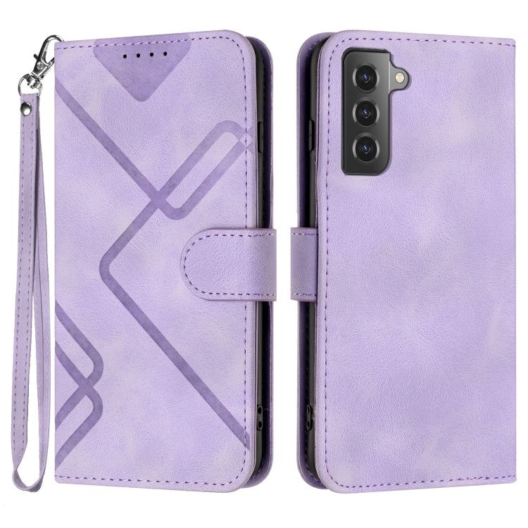 Line Pattern Skin Feel Leather Phone Case, For Samsung Galaxy S22 5G, For Samsung Galaxy A13 5G, For Samsung Galaxy Xcover 5, For Samsung Galaxy A03s 166mm, For Samsung Galaxy A41, For Samsung Galaxy A22 4G, For Samsung Galaxy A22 5G                   ...
