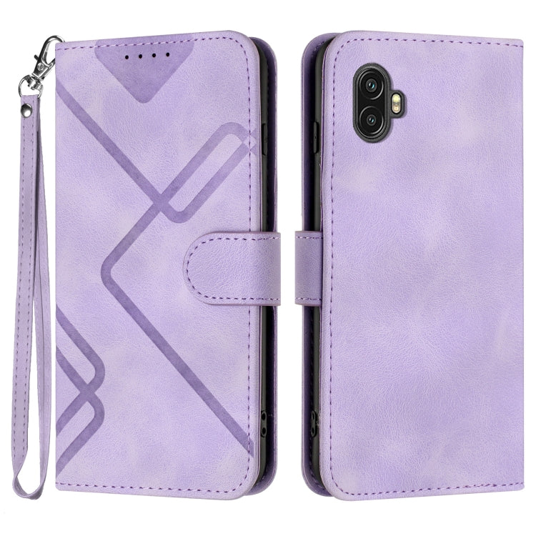 Line Pattern Skin Feel Leather Phone Case, For Samsung Galaxy S23+ 5G, For Samsung Galaxy S23 5G, For Samsung Galaxy A14 5G, For Samsung Galaxy M13 India / F13, For Samsung Galaxy S20 FE, For Samsung Galaxy Xcover6 Pro, For Samsung Galaxy M53 5G       ...