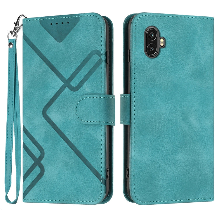 Line Pattern Skin Feel Leather Phone Case, For Samsung Galaxy S23+ 5G, For Samsung Galaxy S23 5G, For Samsung Galaxy A14 5G, For Samsung Galaxy M13 India / F13, For Samsung Galaxy S20 FE, For Samsung Galaxy Xcover6 Pro, For Samsung Galaxy M53 5G       ...