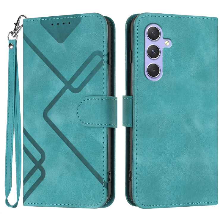 Line Pattern Skin Feel Leather Phone Case, For Samsung Galaxy A55, For Samsung Galaxy A35, For Samsung Galaxy A24 4G, For Samsung Galaxy A14 4G, For Samsung Galaxy A34 5G, For Samsung Galaxy A54 5G, For Samsung Galaxy A04e, For Samsung Galaxy S23 Ultra 5G