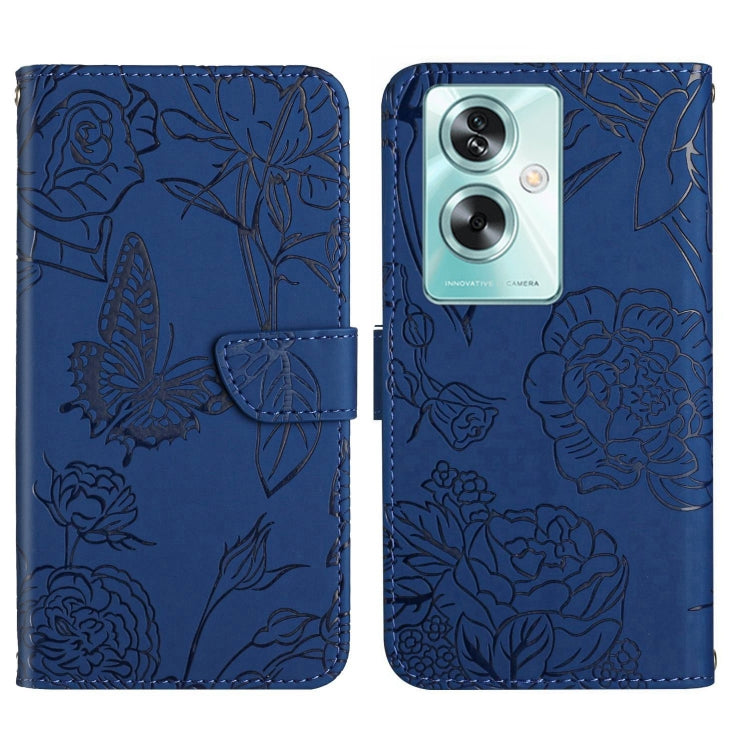 HT03 Skin Feel Butterfly Embossed Flip Leather Phone Case, For OPPO A80 EU / A3 Pro Global, For OPPO A3 Pro 5G India, For OPPO K12x 5G Global, For OPPO A60 4G, For OPPO Reno11 F 5G/F25 Pro 5G, For OPPO A18 / A38 4G, For OPPO A58 4G, For OPPO Reno10 Pro...