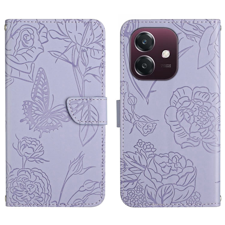 HT03 Skin Feel Butterfly Embossed Flip Leather Phone Case, For OPPO A5 5G Global, For OPPO Reno14 Pro 5G Global, For OPPO Reno14 5G Global, For OPPO A5 Pro 5G Global, For OPPO Reno13 Pro, For OPPO Reno13, For OPPO Reno13 F                              ...
