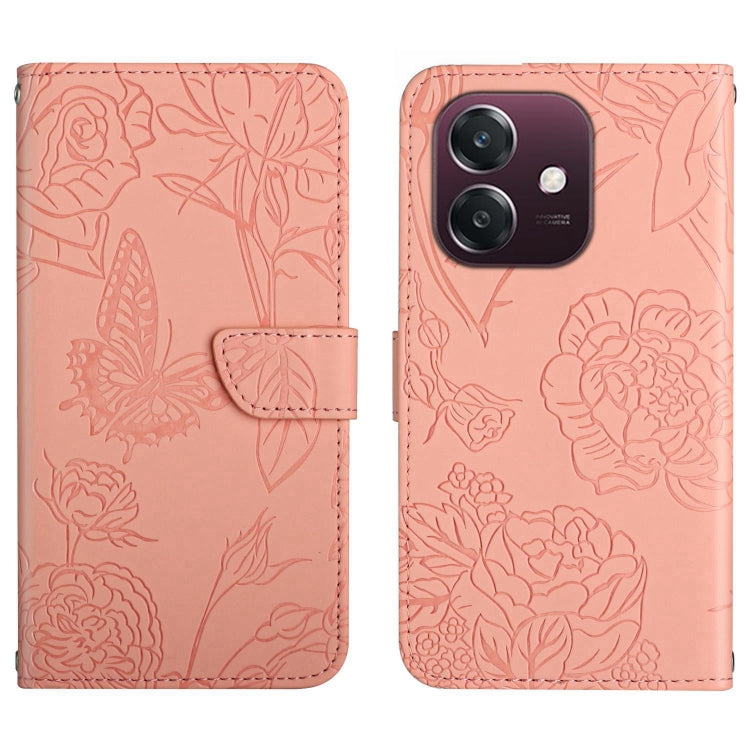 HT03 Skin Feel Butterfly Embossed Flip Leather Phone Case, For OPPO A5 5G Global, For OPPO Reno14 Pro 5G Global, For OPPO Reno14 5G Global, For OPPO A5 Pro 5G Global, For OPPO Reno13 Pro, For OPPO Reno13, For OPPO Reno13 F                              ...