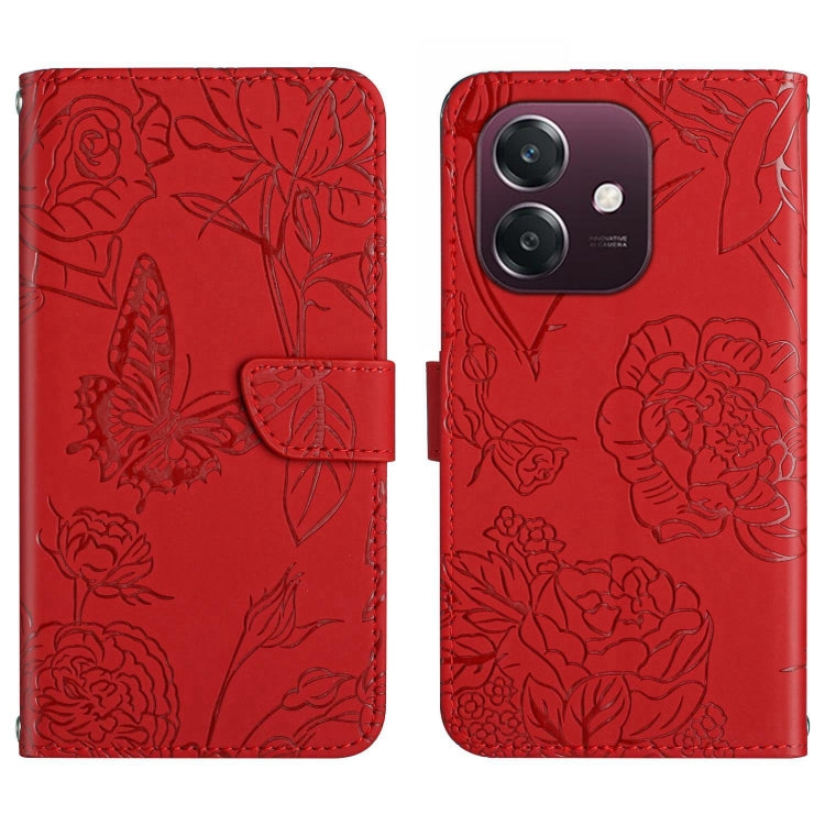 HT03 Skin Feel Butterfly Embossed Flip Leather Phone Case, For OPPO A5 5G Global, For OPPO Reno14 Pro 5G Global, For OPPO Reno14 5G Global, For OPPO A5 Pro 5G Global, For OPPO Reno13 Pro, For OPPO Reno13, For OPPO Reno13 F                              ...