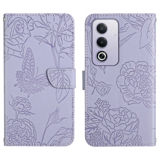HT03 Skin Feel Butterfly Embossed Flip Leather Phone Case, For OPPO A80 EU / A3 Pro Global, For OPPO A3 Pro 5G India, For OPPO K12x 5G Global, For OPPO A60 4G, For OPPO Reno11 F 5G/F25 Pro 5G, For OPPO A18 / A38 4G, For OPPO A58 4G, For OPPO Reno10 Pro...
