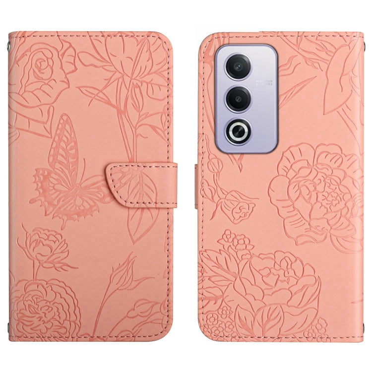 HT03 Skin Feel Butterfly Embossed Flip Leather Phone Case, For OPPO A80 EU / A3 Pro Global, For OPPO A3 Pro 5G India, For OPPO K12x 5G Global, For OPPO A60 4G, For OPPO Reno11 F 5G/F25 Pro 5G, For OPPO A18 / A38 4G, For OPPO A58 4G, For OPPO Reno10 Pro...