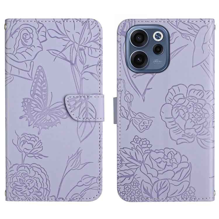 HT03 Skin Feel Butterfly Embossed Flip Leather Phone Case, For OPPO A6 5G Global / A6x 5G, For OPPO Reno15 F 5G Global, For OPPO Reno15 Pro Max 5G Global, For OPPO Reno15 Pro 5G Global, For OPPO Reno15 5G Global, For OPPO A6 Pro 4G / 5G Global         ...