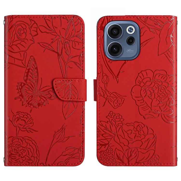 HT03 Skin Feel Butterfly Embossed Flip Leather Phone Case, For OPPO A6 5G Global / A6x 5G, For OPPO Reno15 F 5G Global, For OPPO Reno15 Pro Max 5G Global, For OPPO Reno15 Pro 5G Global, For OPPO Reno15 5G Global, For OPPO A6 Pro 4G / 5G Global         ...
