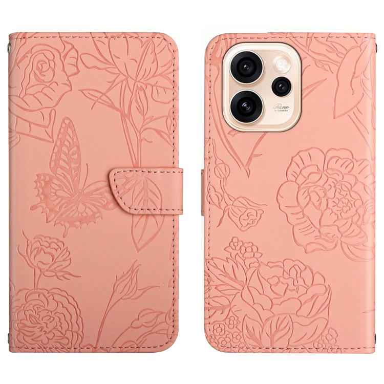 HT03 Skin Feel Butterfly Embossed Flip Leather Phone Case, For OPPO A6 5G Global / A6x 5G, For OPPO Reno15 F 5G Global, For OPPO Reno15 Pro Max 5G Global, For OPPO Reno15 Pro 5G Global, For OPPO Reno15 5G Global, For OPPO A6 Pro 4G / 5G Global         ...