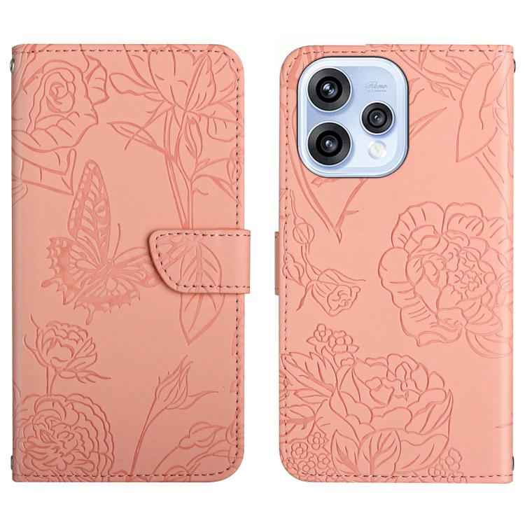 HT03 Skin Feel Butterfly Embossed Flip Leather Phone Case, For OPPO A6 5G Global / A6x 5G, For OPPO Reno15 F 5G Global, For OPPO Reno15 Pro Max 5G Global, For OPPO Reno15 Pro 5G Global, For OPPO Reno15 5G Global, For OPPO A6 Pro 4G / 5G Global         ...