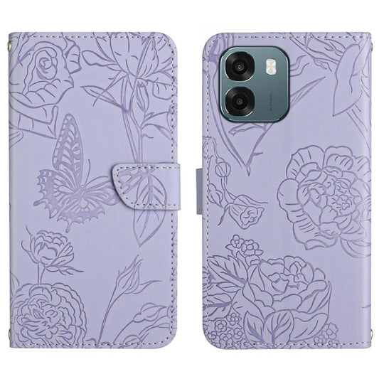 HT03 Skin Feel Butterfly Embossed Flip Leather Phone Case, For OPPO A6 5G Global / A6x 5G, For OPPO Reno15 F 5G Global, For OPPO Reno15 Pro Max 5G Global, For OPPO Reno15 Pro 5G Global, For OPPO Reno15 5G Global, For OPPO A6 Pro 4G / 5G Global         ...