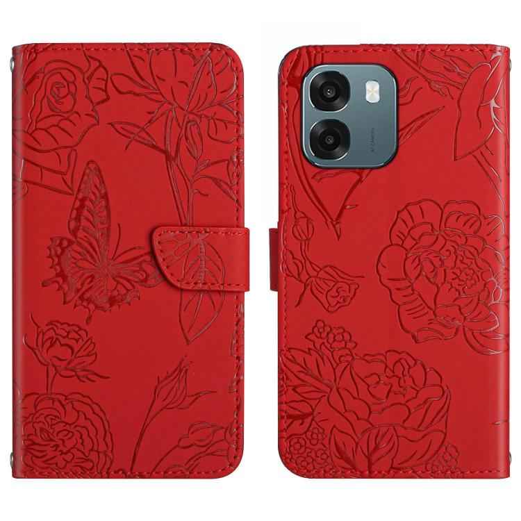 HT03 Skin Feel Butterfly Embossed Flip Leather Phone Case, For OPPO A6 5G Global / A6x 5G, For OPPO Reno15 F 5G Global, For OPPO Reno15 Pro Max 5G Global, For OPPO Reno15 Pro 5G Global, For OPPO Reno15 5G Global, For OPPO A6 Pro 4G / 5G Global         ...