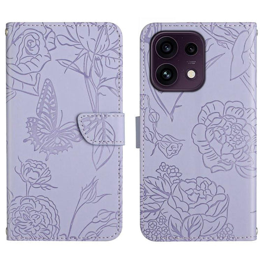 HT03 Skin Feel Butterfly Embossed Flip Leather Phone Case, For OPPO Reno16 F / Reno16 FS 5G, For OPPO Reno16 / Reno16 Pro 5G Global, For OPPO A6 5G Global / A6x 5G, For OPPO Reno15 F 5G Global, For OPPO Reno15 Pro Max 5G Global                         ...