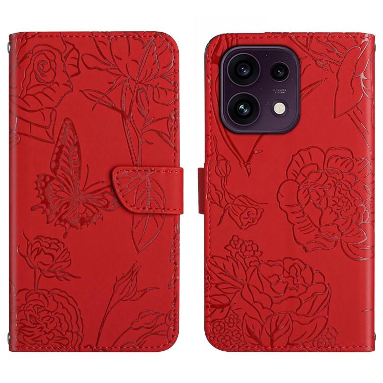 HT03 Skin Feel Butterfly Embossed Flip Leather Phone Case, For OPPO Reno16 F / Reno16 FS 5G, For OPPO Reno16 / Reno16 Pro 5G Global, For OPPO A6 5G Global / A6x 5G, For OPPO Reno15 F 5G Global, For OPPO Reno15 Pro Max 5G Global                         ...