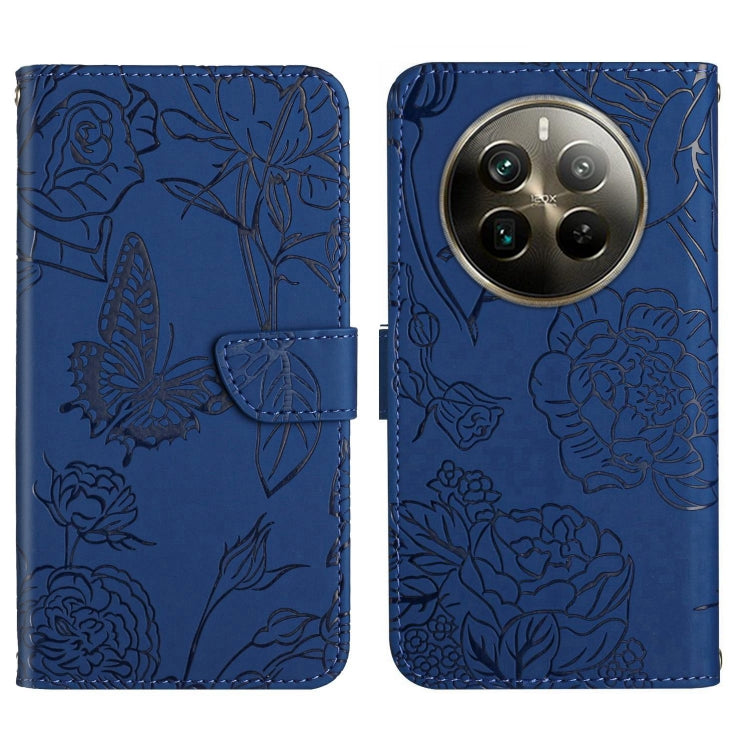 HT03 Skin Feel Butterfly Embossed Flip Leather Phone Case, For Realme C75 4G, For Realme 13+ 5G Global, For Realme 13 Pro 5G / 13 Pro+ 5G, For Realme C63 5G, For Realme 12+ Global, For Realme 12 Pro/12 Pro+ Global, For Realme 11 5G Global��������������...