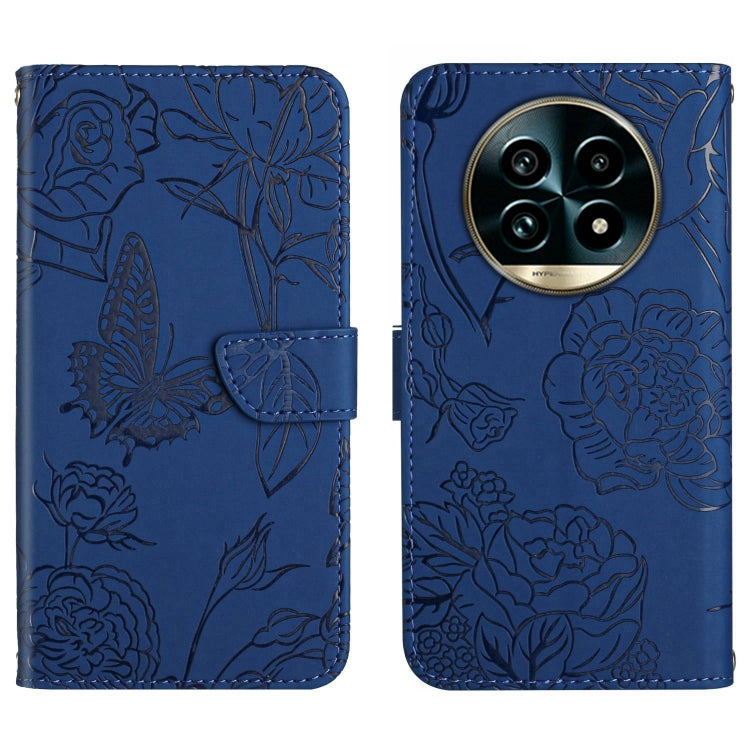 HT03 Skin Feel Butterfly Embossed Flip Leather Phone Case, For Realme C75 4G, For Realme 13+ 5G Global, For Realme 13 Pro 5G / 13 Pro+ 5G, For Realme C63 5G, For Realme 12+ Global, For Realme 12 Pro/12 Pro+ Global, For Realme 11 5G Global��������������...