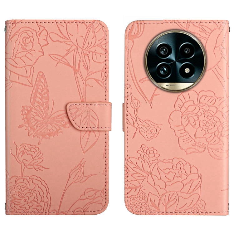 HT03 Skin Feel Butterfly Embossed Flip Leather Phone Case, For Realme C75 4G, For Realme 13+ 5G Global, For Realme 13 Pro 5G / 13 Pro+ 5G, For Realme C63 5G, For Realme 12+ Global, For Realme 12 Pro/12 Pro+ Global, For Realme 11 5G Global��������������...