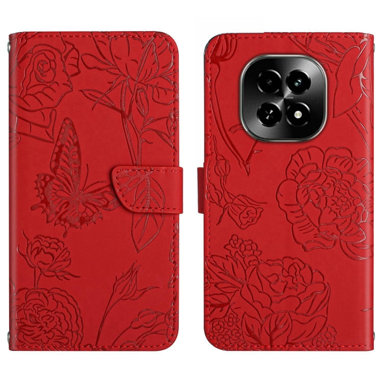 HT03 Skin Feel Butterfly Embossed Flip Leather Phone Case, For Realme C75 4G, For Realme 13+ 5G Global, For Realme 13 Pro 5G / 13 Pro+ 5G, For Realme C63 5G, For Realme 12+ Global, For Realme 12 Pro/12 Pro+ Global, For Realme 11 5G Global��������������...