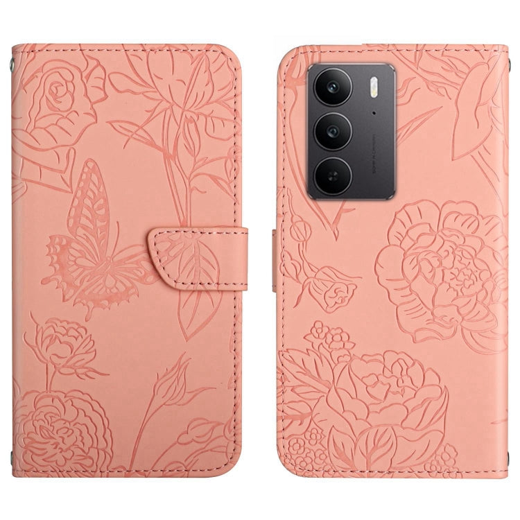 HT03 Skin Feel Butterfly Embossed Flip Leather Phone Case, For Realme C75 4G, For Realme 13+ 5G Global, For Realme 13 Pro 5G / 13 Pro+ 5G, For Realme C63 5G, For Realme 12+ Global, For Realme 12 Pro/12 Pro+ Global, For Realme 11 5G Global��������������...