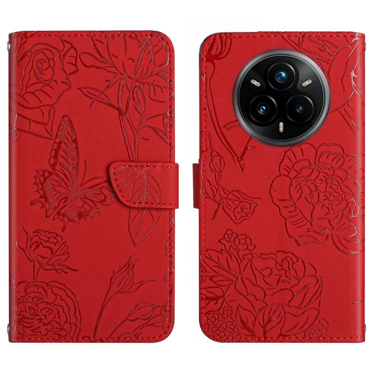 HT03 Skin Feel Butterfly Embossed Flip Leather Phone Case, For Realme C85 5G, For Realme C85 Pro 4G, For Realme 15T 5G, For Realme 15 5G Global / 15 Pro 5G Global, For Realme C71 4G, For Realme C75 5G, For Realme 14 5G Global / P3 5G Global������������...