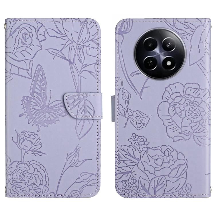 HT03 Skin Feel Butterfly Embossed Flip Leather Phone Case, For Realme C75 4G, For Realme 13+ 5G Global, For Realme 13 Pro 5G / 13 Pro+ 5G, For Realme C63 5G, For Realme 12+ Global, For Realme 12 Pro/12 Pro+ Global, For Realme 11 5G Global��������������...
