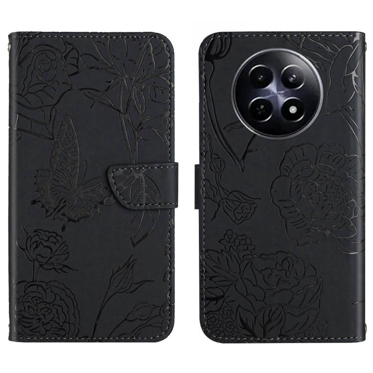 HT03 Skin Feel Butterfly Embossed Flip Leather Phone Case, For Realme P3 Pro 5G Global, For Realme 14 Pro+ 5G, For Realme C75 4G, For Realme 13+ 5G Global, For Realme 13 Pro 5G / 13 Pro+ 5G, For Realme C63 5G, For Realme 12+ Global                     ...