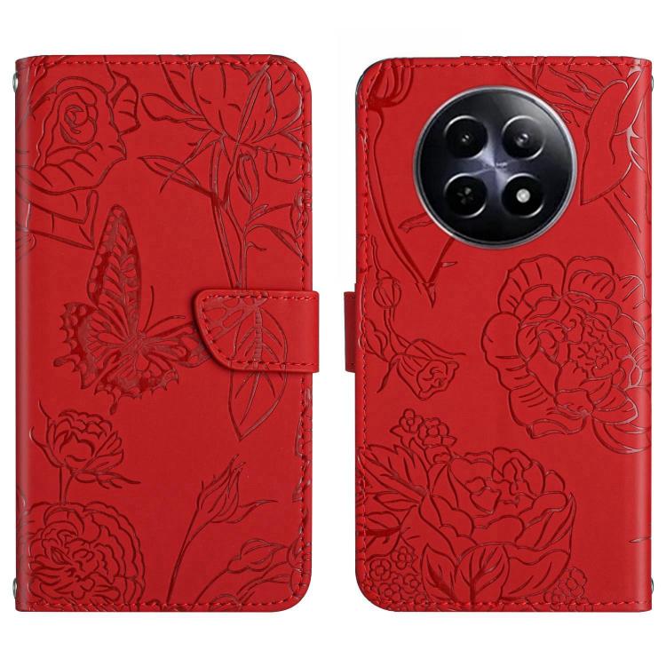 HT03 Skin Feel Butterfly Embossed Flip Leather Phone Case, For Realme C75 4G, For Realme 13+ 5G Global, For Realme 13 Pro 5G / 13 Pro+ 5G, For Realme C63 5G, For Realme 12+ Global, For Realme 12 Pro/12 Pro+ Global, For Realme 11 5G Global��������������...