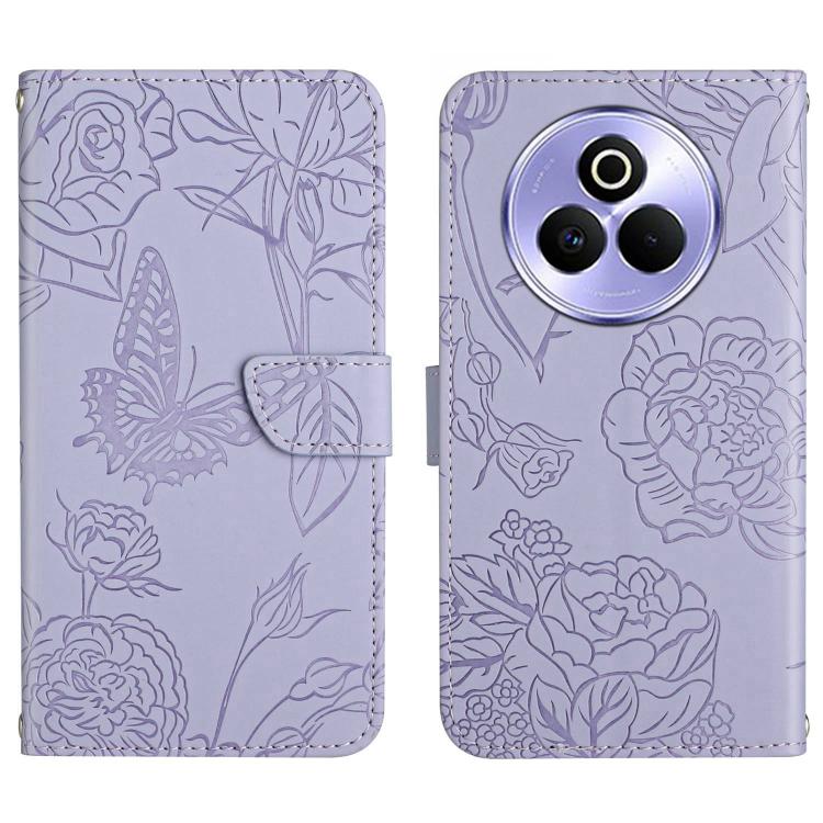 HT03 Skin Feel Butterfly Embossed Flip Leather Phone Case, For Realme C85 5G, For Realme C85 Pro 4G, For Realme 15T 5G, For Realme 15 5G Global / 15 Pro 5G Global, For Realme C71 4G, For Realme C75 5G, For Realme 14 5G Global / P3 5G Global������������...