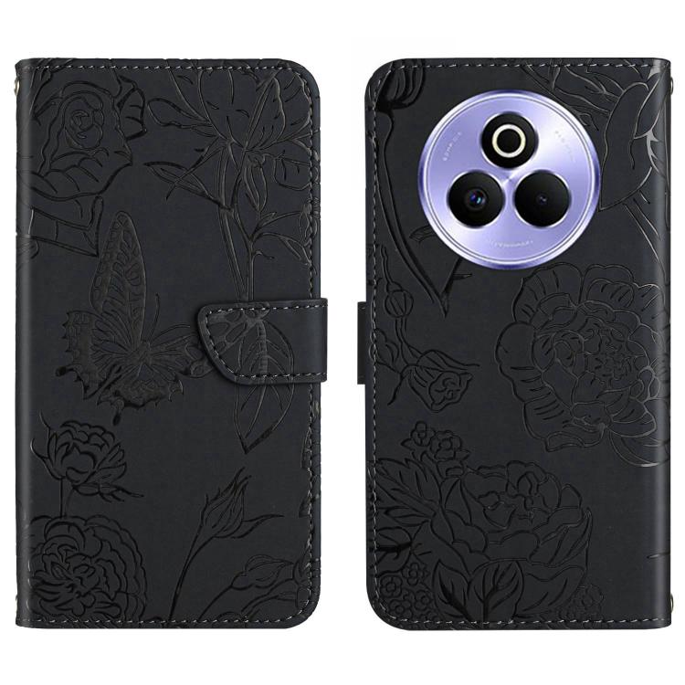 HT03 Skin Feel Butterfly Embossed Flip Leather Phone Case, For Realme C85 5G, For Realme C85 Pro 4G, For Realme 15T 5G, For Realme 15 5G Global / 15 Pro 5G Global, For Realme C71 4G, For Realme C75 5G, For Realme 14 5G Global / P3 5G Global������������...