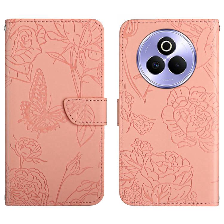 HT03 Skin Feel Butterfly Embossed Flip Leather Phone Case, For Realme C85 5G, For Realme C85 Pro 4G, For Realme 15T 5G, For Realme 15 5G Global / 15 Pro 5G Global, For Realme C71 4G, For Realme C75 5G, For Realme 14 5G Global / P3 5G Global������������...