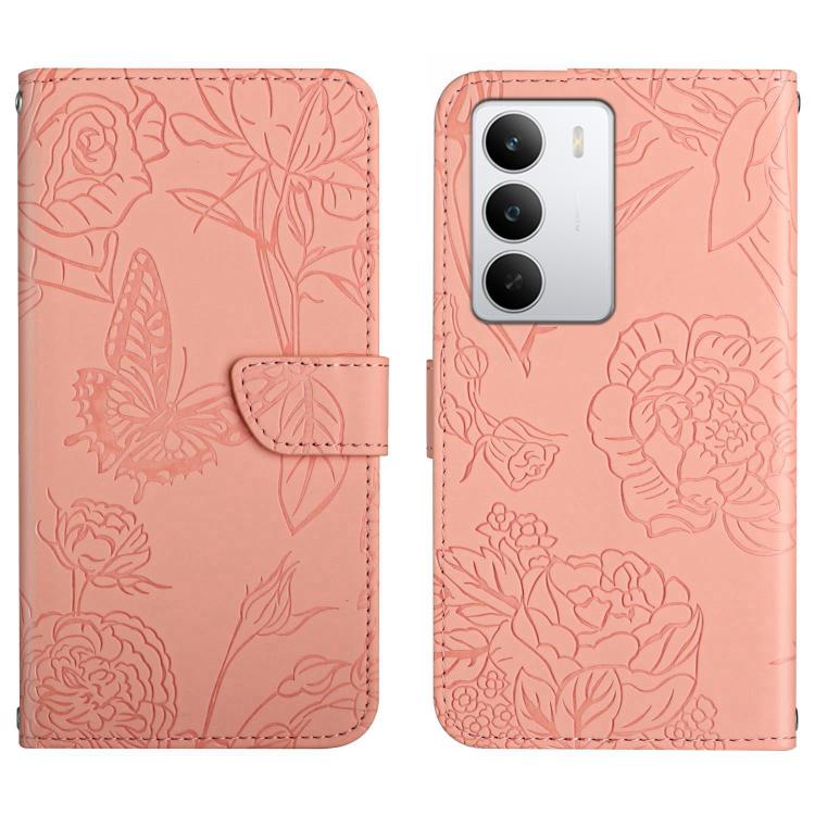 HT03 Skin Feel Butterfly Embossed Flip Leather Phone Case, For Realme C85 5G, For Realme C85 Pro 4G, For Realme 15T 5G, For Realme 15 5G Global / 15 Pro 5G Global, For Realme C71 4G, For Realme C75 5G, For Realme 14 5G Global / P3 5G Global������������...