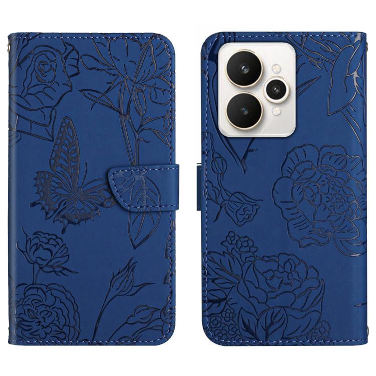 HT03 Skin Feel Butterfly Embossed Flip Leather Phone Case, For Realme C85 5G, For Realme C85 Pro 4G, For Realme 15T 5G, For Realme 15 5G Global / 15 Pro 5G Global, For Realme C71 4G, For Realme C75 5G, For Realme 14 5G Global / P3 5G Global������������...