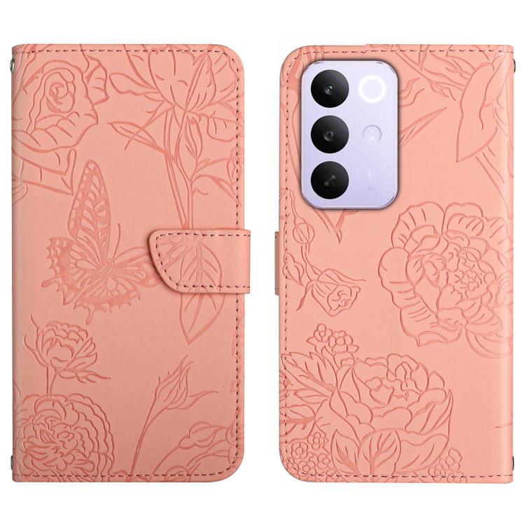 HT03 Skin Feel Butterfly Embossed Flip Leather Phone Case, For Realme C85 5G, For Realme C85 Pro 4G, For Realme 15T 5G, For Realme 15 5G Global / 15 Pro 5G Global, For Realme C71 4G, For Realme C75 5G, For Realme 14 5G Global / P3 5G Global������������...