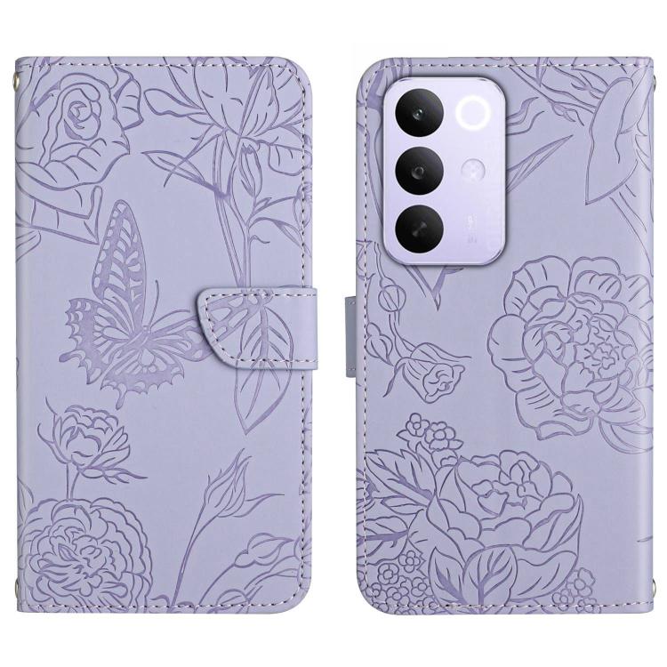 HT03 Skin Feel Butterfly Embossed Flip Leather Phone Case, For Realme C85 5G, For Realme C85 Pro 4G, For Realme 15T 5G, For Realme 15 5G Global / 15 Pro 5G Global, For Realme C71 4G, For Realme C75 5G, For Realme 14 5G Global / P3 5G Global������������...