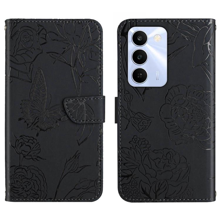HT03 Skin Feel Butterfly Embossed Flip Leather Phone Case, For Realme C100 4G, For Realme C83 5G, For Realme 16 Pro+ 5G, For Realme C85 5G, For Realme C85 Pro 4G, For Realme 15T 5G, For Realme 15 5G Global / 15 Pro 5G Global, For Realme C71 4G         ...