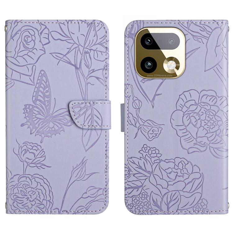 HT03 Skin Feel Butterfly Embossed Flip Leather Phone Case, For Realme C100 4G, For Realme C83 5G, For Realme 16 Pro+ 5G, For Realme C85 5G, For Realme C85 Pro 4G, For Realme 15T 5G, For Realme 15 5G Global / 15 Pro 5G Global, For Realme C71 4G         ...