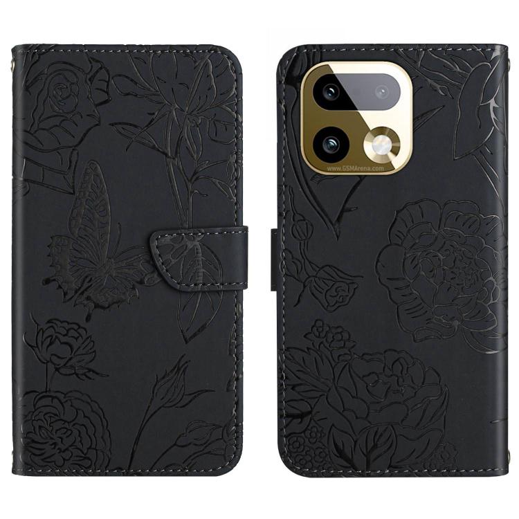 HT03 Skin Feel Butterfly Embossed Flip Leather Phone Case, For Realme C100 4G, For Realme C83 5G, For Realme 16 Pro+ 5G, For Realme C85 5G, For Realme C85 Pro 4G, For Realme 15T 5G, For Realme 15 5G Global / 15 Pro 5G Global, For Realme C71 4G         ...