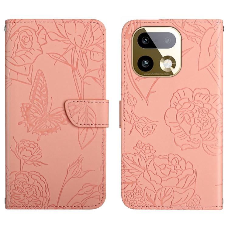 HT03 Skin Feel Butterfly Embossed Flip Leather Phone Case, For Realme C100 4G, For Realme C83 5G, For Realme 16 Pro+ 5G, For Realme C85 5G, For Realme C85 Pro 4G, For Realme 15T 5G, For Realme 15 5G Global / 15 Pro 5G Global, For Realme C71 4G         ...