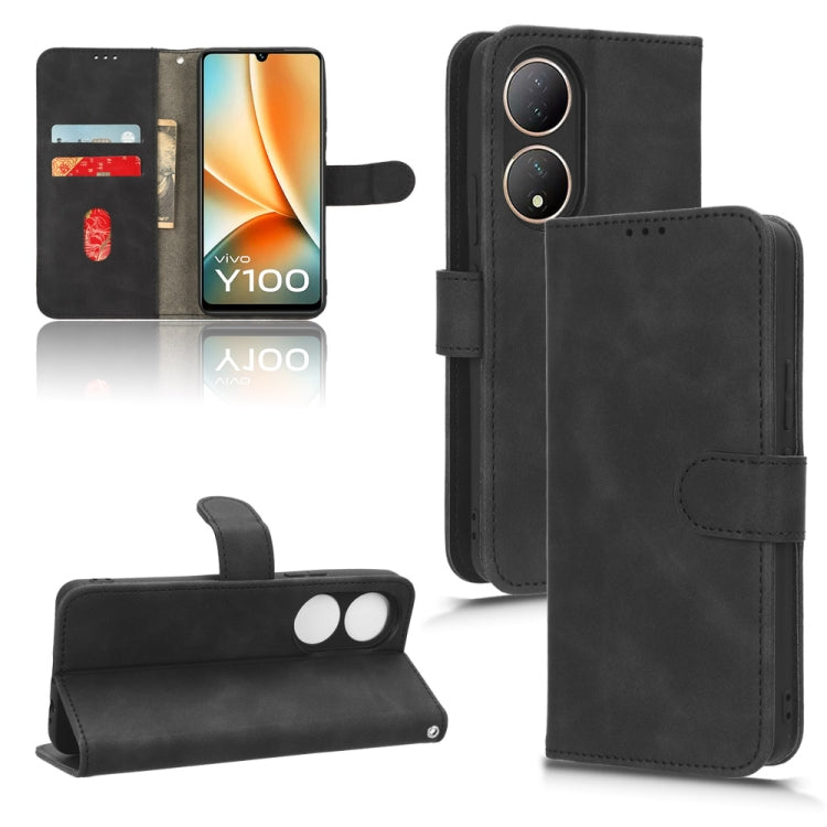 Skin Feel Magnetic Flip Leather Phone Case