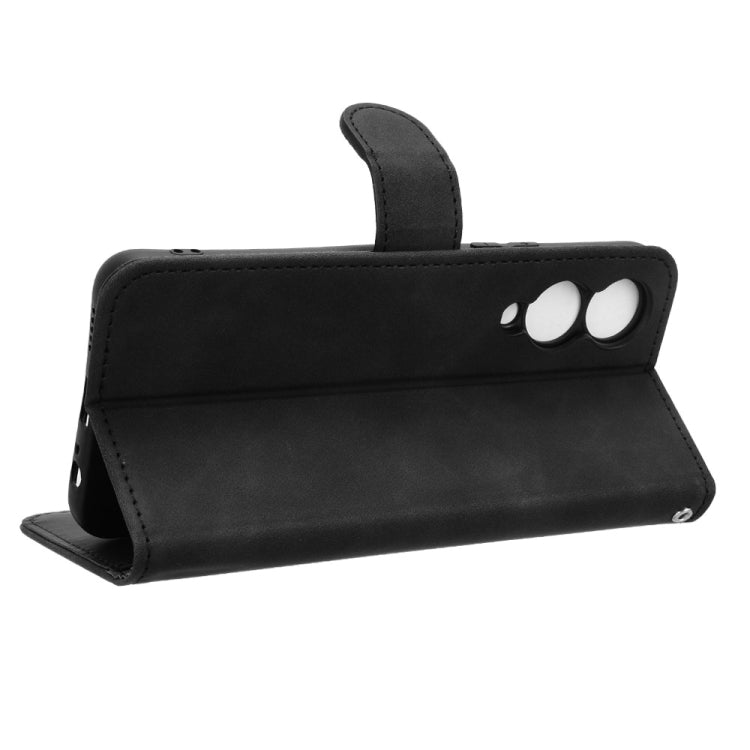 Skin Feel Magnetic Flip Leather Phone Case