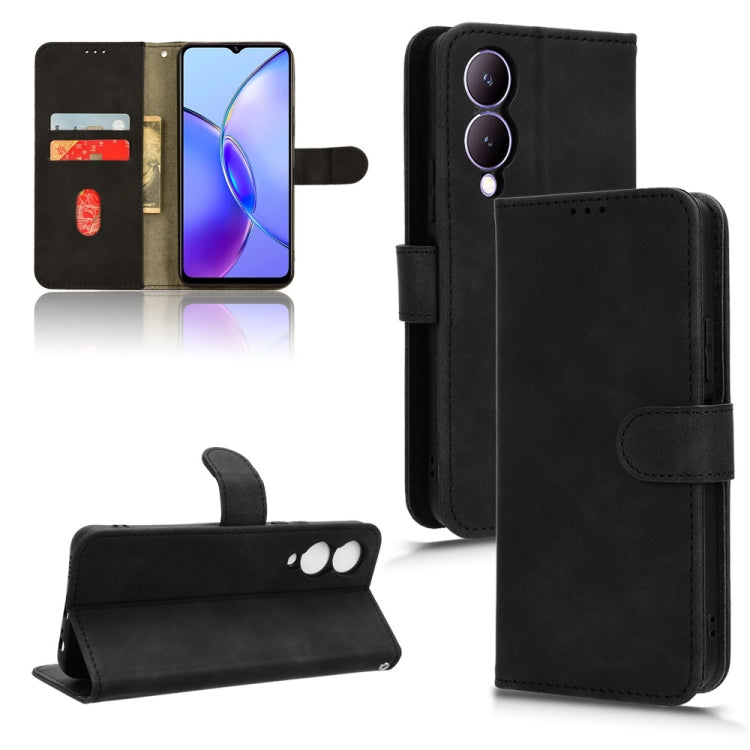 Skin Feel Magnetic Flip Leather Phone Case, For vivo iQOO 12, For vivo Y17s 4G, For vivo iQOO Z8, For vivo V29e 5G, For vivo S17 5G, For vivo Y100 5G
