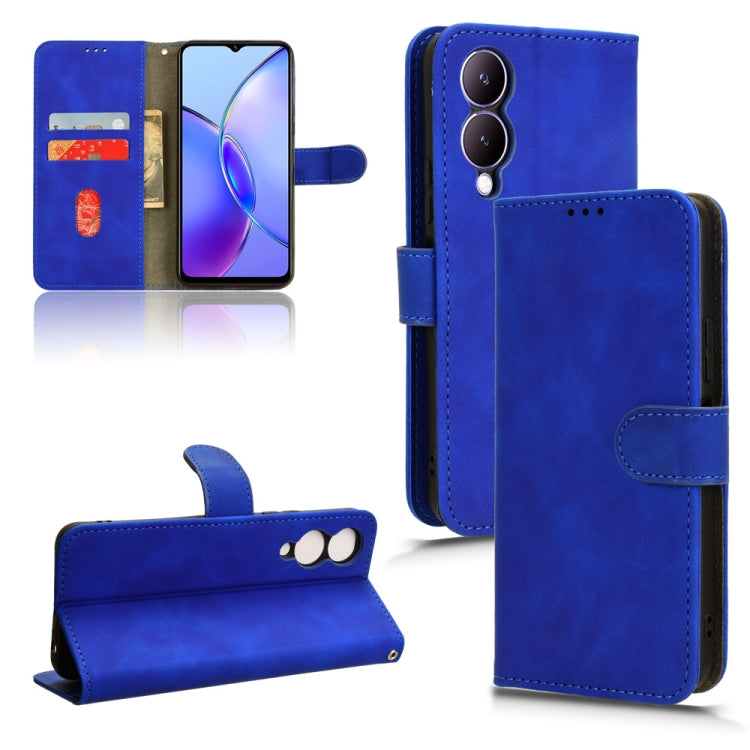Skin Feel Magnetic Flip Leather Phone Case, For vivo iQOO 12, For vivo Y17s 4G, For vivo iQOO Z8, For vivo V29e 5G, For vivo S17 5G, For vivo Y100 5G